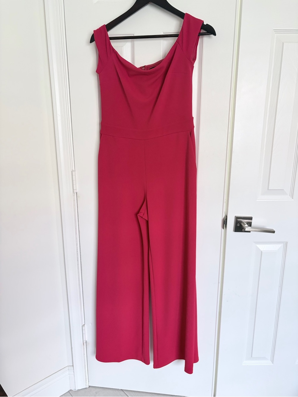 2 Express Sleeveless Wide-Leg Jumpsuit in Fuchsia and Green . Sold Separately